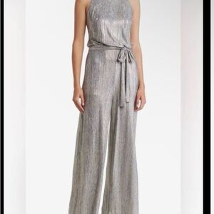 Vince Camuto Shimmering Silver Jumpsuit
